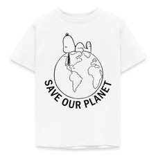 Peanuts Snoopy Save Our Planet Umwelt Kinder T-Shirt