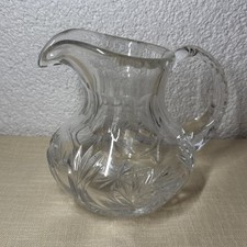 NACHTMANN Wasserkrug Krug Bleikristall Kristallglas Schleuderstern H 13 cm 