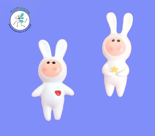 Anstecker hase herz liebe - 3d-hase,