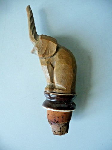 Zierkorken mit holzfigur - zierkorken,