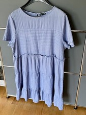 Cotton On SCARLET TIERED DRESS Freizeitkleid light-blue XL