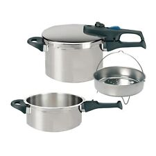 ELO Schnellkochtopf SET Praktika Plus XL 22 cm  6,0 Liter + 3,0 Liter EINSATZ