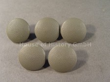 148305: 5 feldgraue Knöpfe