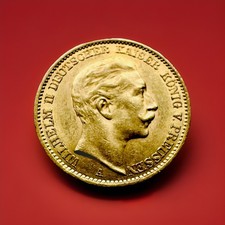 Goldmünze 20 Mark * Kaiser Wilhelm II. * 1911 A * 900er Gold * 22,5 x 1,4mm