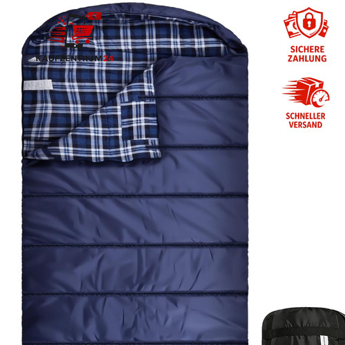 Baumwoll-Flanell-Schlafsack