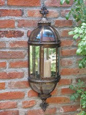 LATERNE WINDLICHT WANDLATERNE SPIEGEL WEGBELEUCHTUNG ANTIK STIL GARTEN NEU