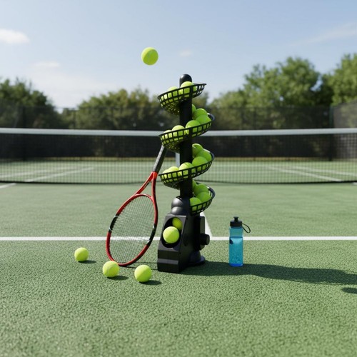 Tennisballmaschine tragbar