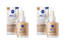 2 x Nivea Cellular 3-1 Hyaluron Serum Foundation Make-up No3 dunkel je 30ml