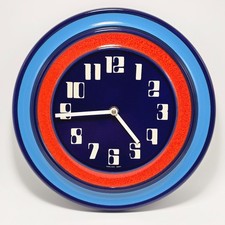 Vintage Keramik Wanduhr Junghans H 3081 Mid Century Ceramic Wall Clock 70er