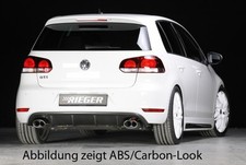 Rieger-Tuning Heckeinsatz Diffusor li/re passend für VW Golf 6 GTI Carbon-Look