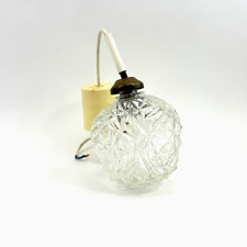 VTG Spotleuchte Kristallglas | Mid Century Pendelleuchte | 70er Retro Design