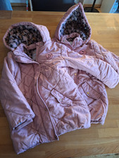 Staccato Winterjacke Zwillinge Mädchen Jacke, 116/122, rosa, Kapuze abnehmbar