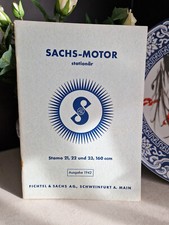 Sachs Stationär Motor 21, 22 u. 23, 160 ccm Unterlagen