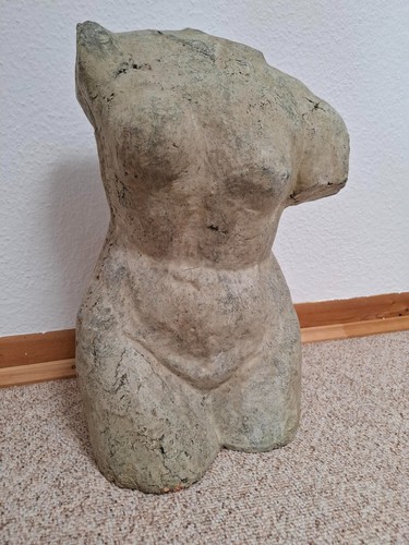 Deko torso aus gips ton - deko-torso, 45cm