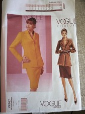 Schnittmuster  Voque  2887  Couture Kostüm USA 12 - 16 Deutsch Ca 38 - 42
