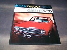 TOPRARITÄT Herrlicher Prospekt Datsun 1200 Sunny von 1970 !!!