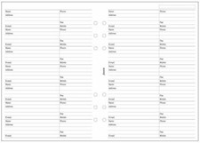 Filofax 340206- A5 Adressen
