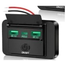 USB Ladebuchse 72W  Grün