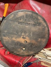 Walsheim Bier Brauerei Original Fassdeckel aus Holz 55 cm