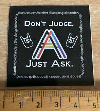 Aufkleber "DON'T JUDGE JUST