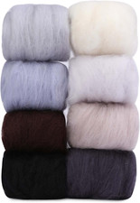  80 G Filz Wolle Von 8 Farben, Wolle Roving, Filzwolle Trockenfilzen, Nadel Filz