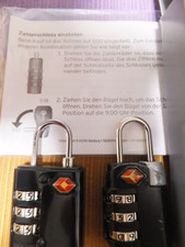 TCM TSA Gepäckschloss 2 Stück 1 mal neu