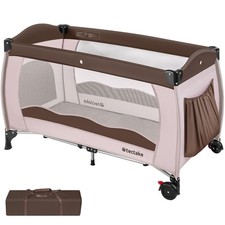 Reisebett Babybett Kinder Baby Kinderreisebett mit Transporttasche 126x65x80 cm