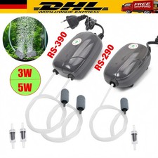 Sauerstoffpumpe Belüfter Teich Aquarium Oxygen Luftpumpe Membranpumpe Pumpe 3/5W