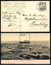 Swakopmund Kolonial-Poststempel Deutsch-Südwestafrika 1909 Motiv: Stadtansicht