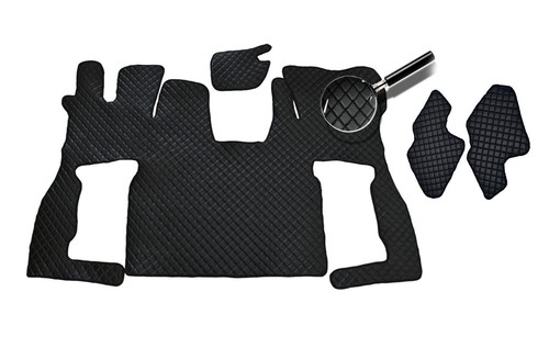 Set schwarz öko leder - schwarz,