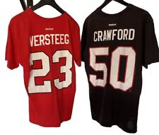 2x NHL Fan Shirt Gr. L Hockey League USA Chicago Blackhawks Reebok Rot Grau