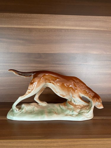 Porzellan figur jagdhund - porzellan,
