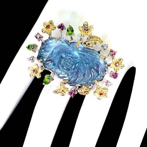 925 sterling silber - ring, blume