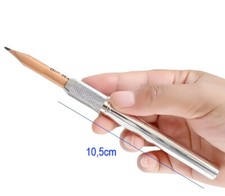 silberfarb Metall Bleistifthalter Weiternutzung kleiner Bleistift Stummel Halter