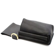 Profi Kellner Tasche EC Kartenlesegerät Holster Voll Leder Kellnertasche Schwarz