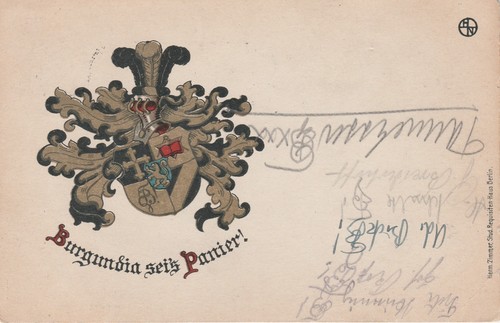 Studentika vor 1921 burgundia - 1921,