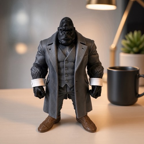 Stylischer gorilla mantel - stylischer, im