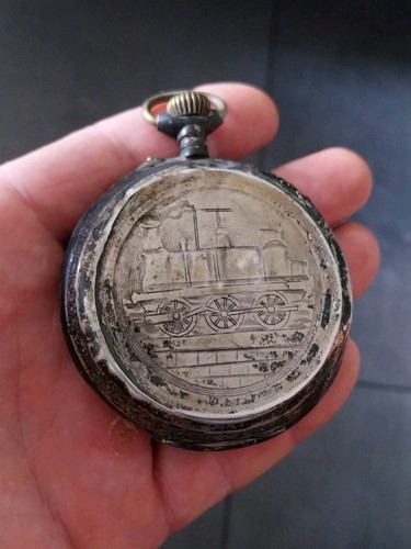 Alte taschenuhr silber vintage - alte,