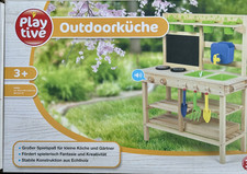 Playtive Outdoorküche Matschküche Echt Holz Spielküche Kinderspielküche NEU OVP