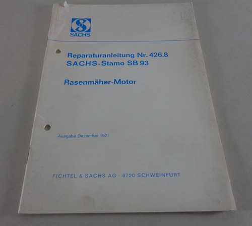 Reparaturanleitung sachs motor - sachs,