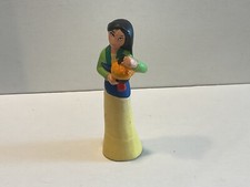 Disney Mulan Figur Bully 1998 ca. 8,0 cm Vintage selten Kleid grün-gelb