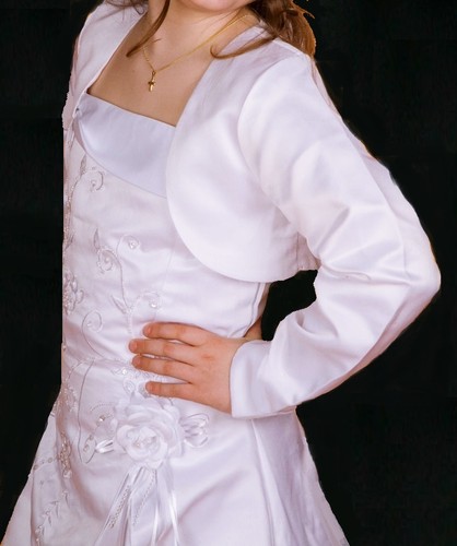 Jacke bolero weiß 128 - 134, 146