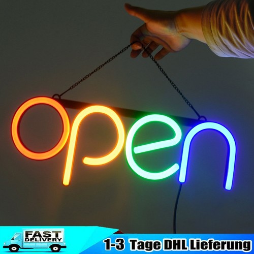 Open led schild leuchte - open,