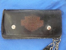 Harley Wallet schwarz - Patina - Look !!!