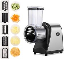5 in 1 Elektrisch Gemüseschneider Multi Küchenreibe mit 5 Klingen 150W/250W NEU