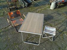 2 Alte DDR Campingstühle + 1 Campingtisch Klappstühle Tisch u. Stühle Camping !