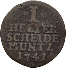 Hessen Kassel Heller 1741