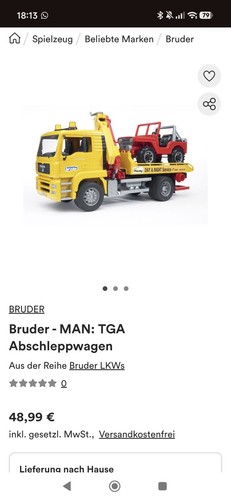 Bruder man tga abschlepp lkw - man,