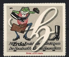 Reklamemarke erdal mit - reklamemarke,