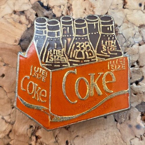 Vintage pin coca cola - pin, liter